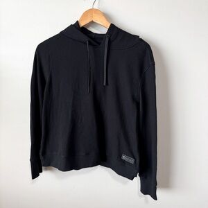 Ethika black waffle knit pullover hoodie size medium